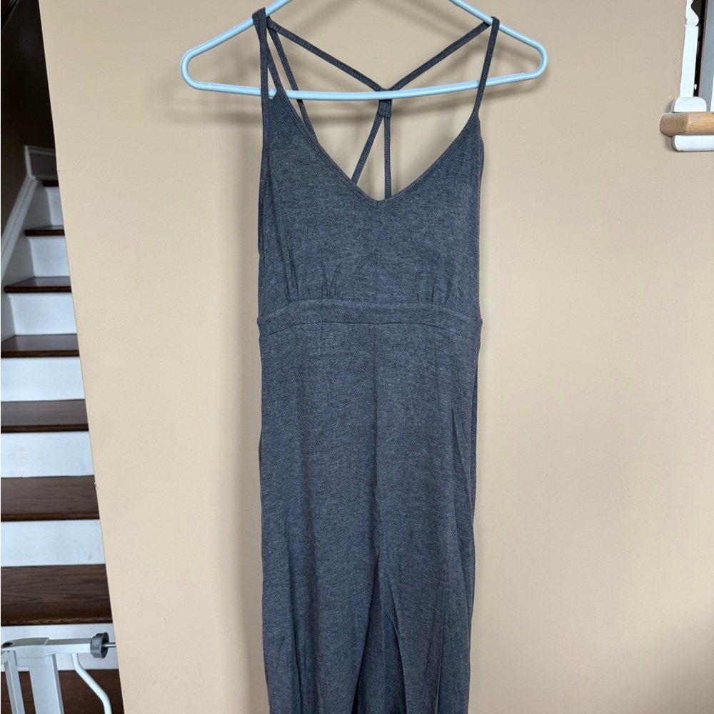 Gray Strappy Jumpsuit